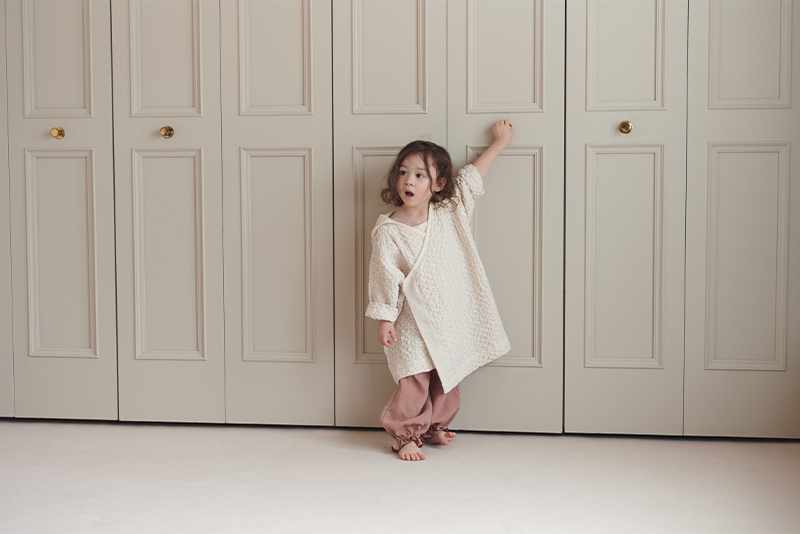 hooded bathrobe 1 ivory | ギフト・スタイ・出産祝いのMARLMARL 