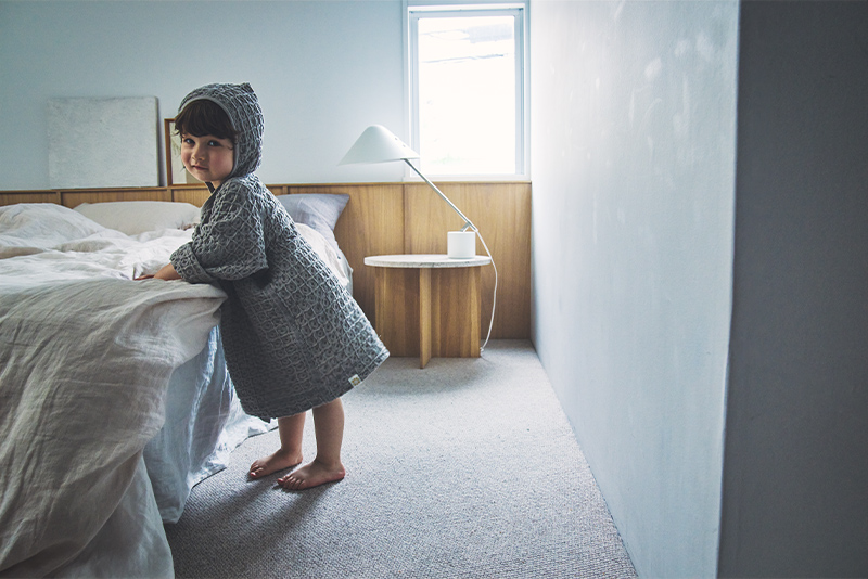 タオルhooded bathrobe 4 sage