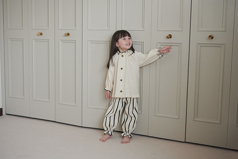 Marlmarl lull 1 stripe ナイトウェア 90-100cm lull 1 stripe | ギフト・スタイ・出産祝いのMARLMARL（マールマール）