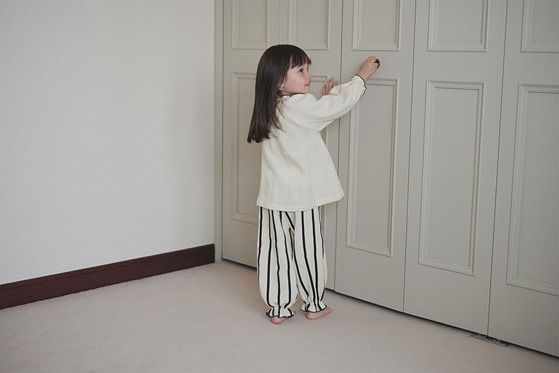 Marlmarl lull 1 stripe ナイトウェア 90-100cm lull 1 stripe | ギフト・スタイ・出産祝いのMARLMARL（マールマール）