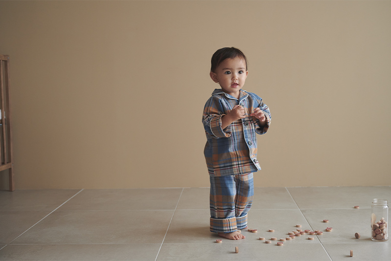 ナイトウエア・スキンケアcalmy 3 madras check