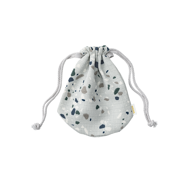 マールマール 通園グッズ コップ入れ 5 terrazo blue