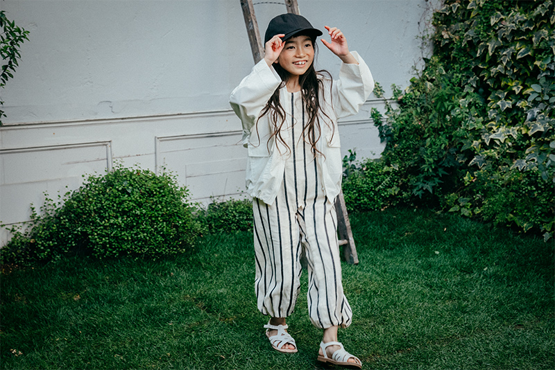 MARLMARL ロンパース セットアップ 双子 80㎝ paddle rompers graph white | ギフト・スタイ・出産祝いのMARLMARL