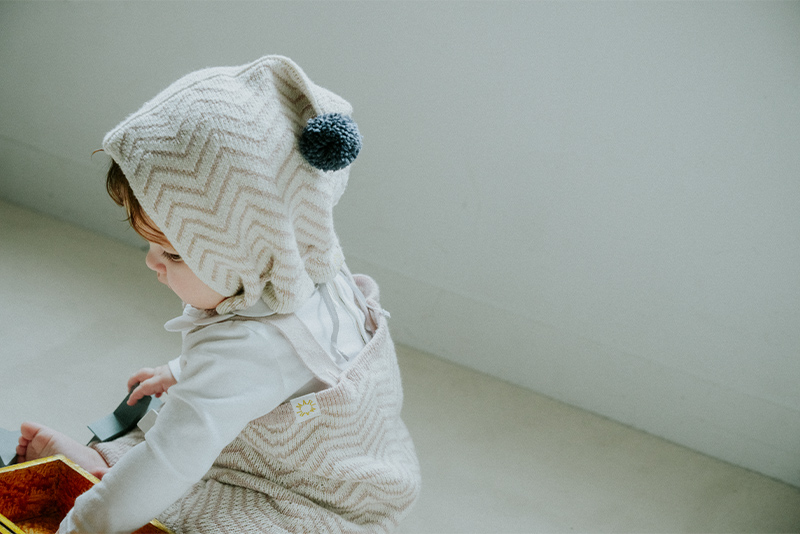 knit bonnet 5 yamaji momo | ギフト・スタイ・出産祝いのMARLMARL