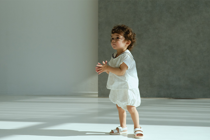 ロンパース paddle rompers 1 graph white