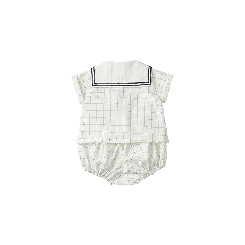 paddle rompers graph white | ギフト・スタイ・出産祝いのMARLMARL