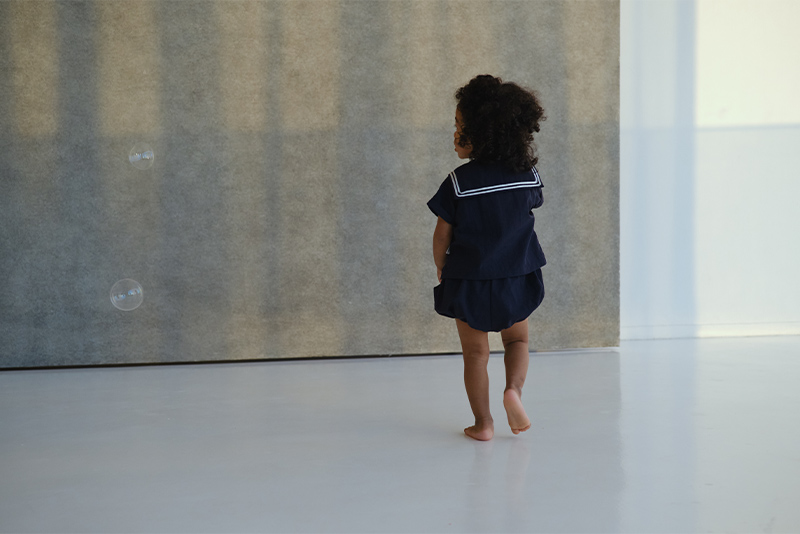 MARLMARL paddle rompers ネイビー 70-80 paddle rompers navy | ギフト・スタイ・出産祝いのMARLMARL（マール