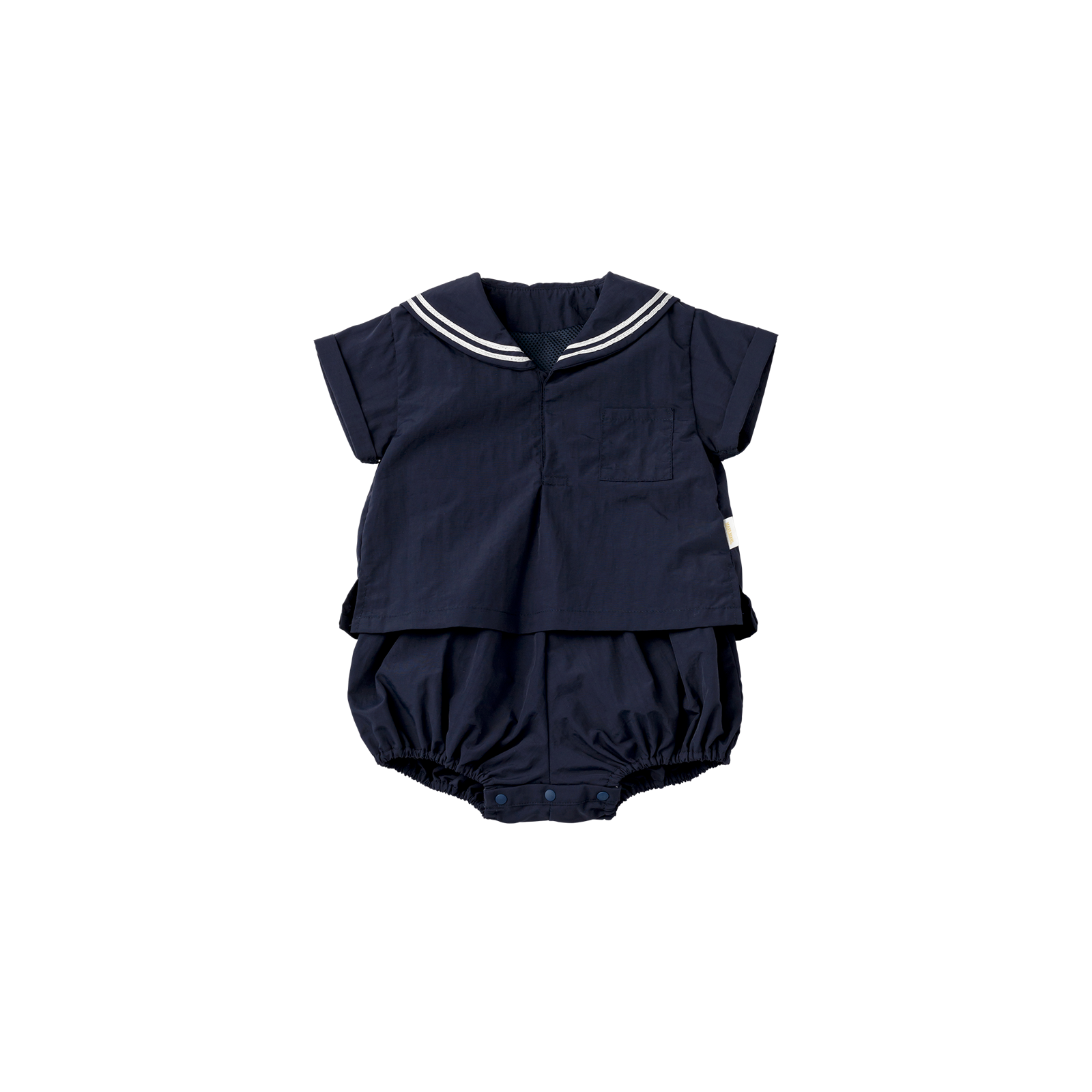 paddle rompers | navy