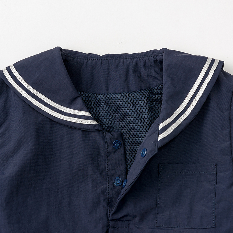 paddle rompers navy | ギフト・スタイ・出産祝いのMARLMARL（マール
