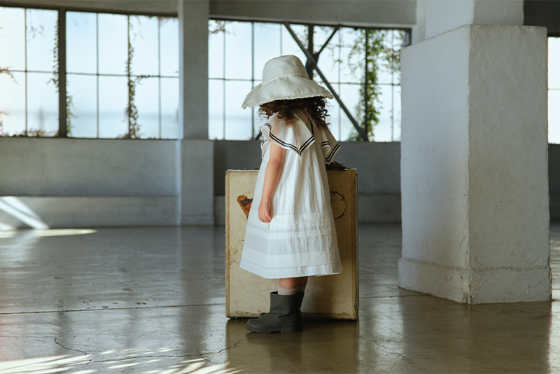 paddle dress 1 white | ギフト・スタイ・出産祝いのMARLMARL（マール