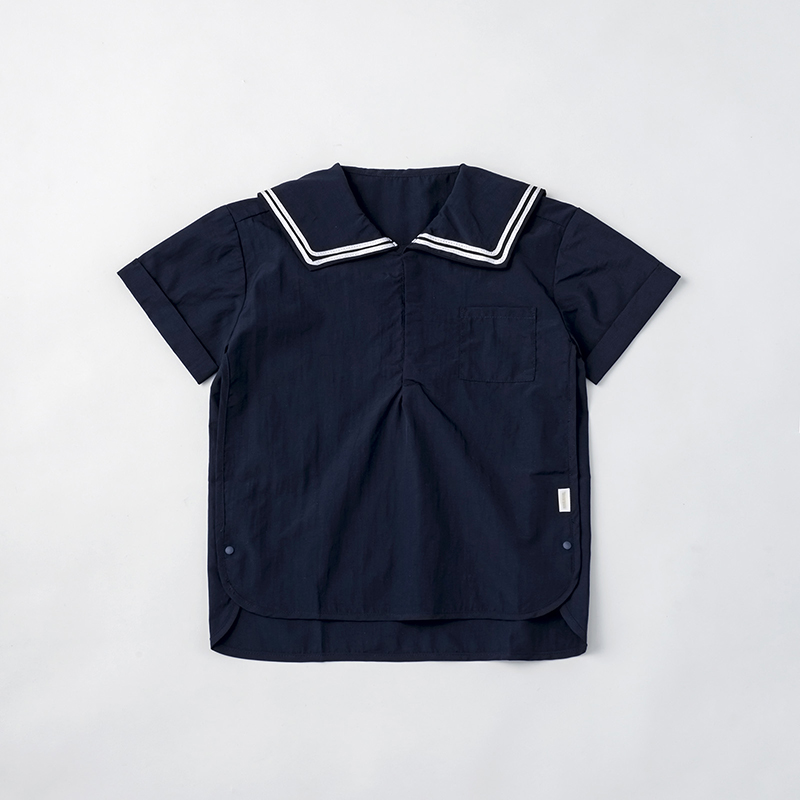 MARL MARL 新品未使用 paddle shirts 2 navy | ギフト・スタイ・出産祝いのMARLMARL（マール