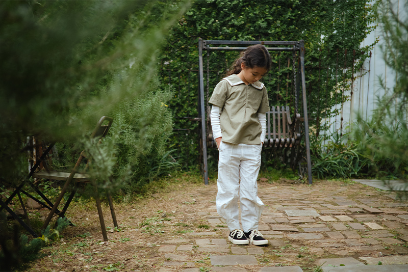 paddle slacks 1 graph white | ギフト・スタイ・出産祝いのMARLMARL