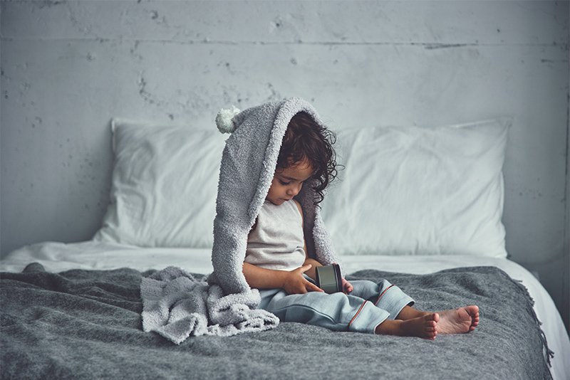 hooded blanket 2 ice grey | ギフト・スタイ・出産祝いのMARLMARL