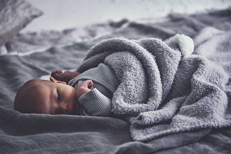 ブランケットhooded blanket 2 ice grey