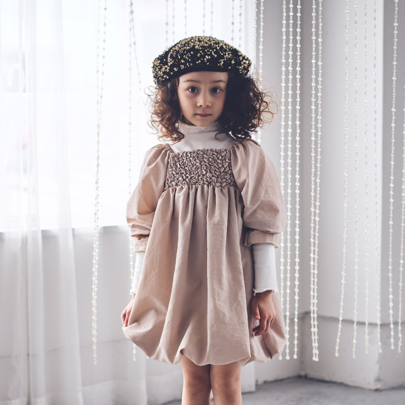 pompadour dress 2 beige