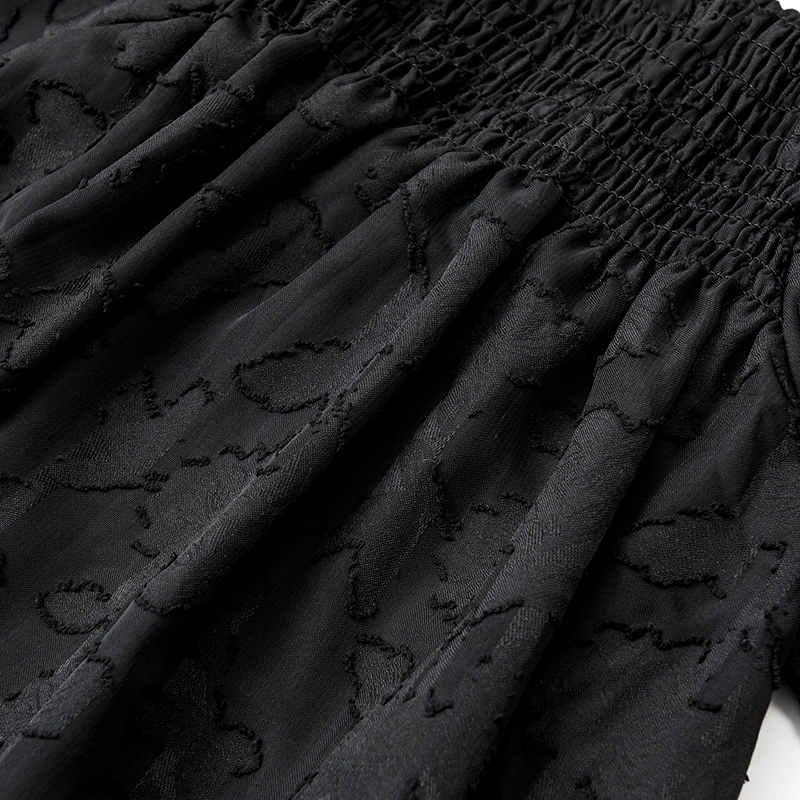 pompadour dress 5 leaf black | ギフト・スタイ・出産祝いのMARLMARL