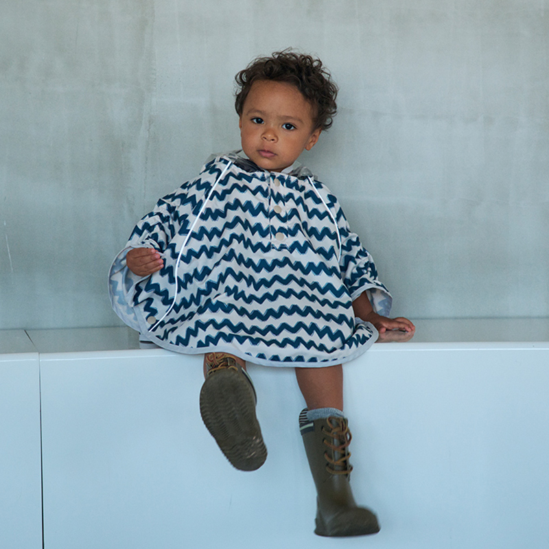 rain poncho gizagiza navy