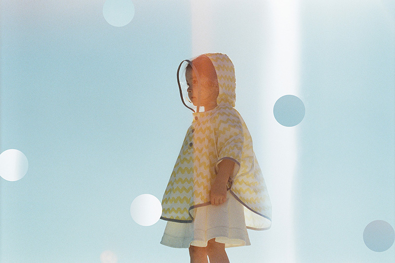 レインポンチョ rain poncho gizagiza yellow