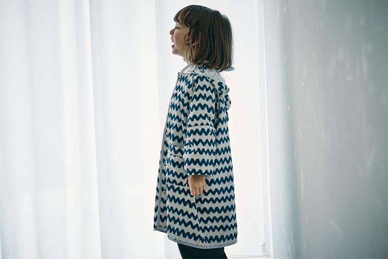 rain coat gizagiza navy | ギフト・スタイ・出産祝いのMARLMARL
