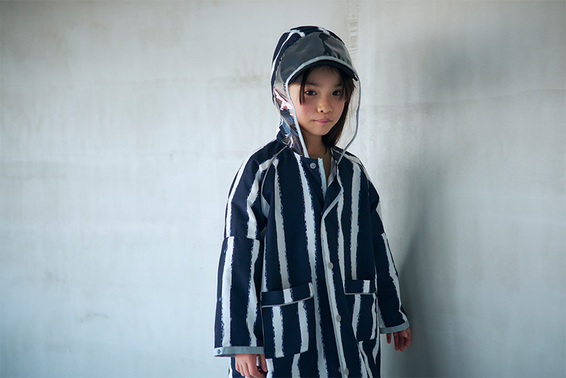 rain coat shimashima | ギフト・スタイ・出産祝いのMARLMARL（マール