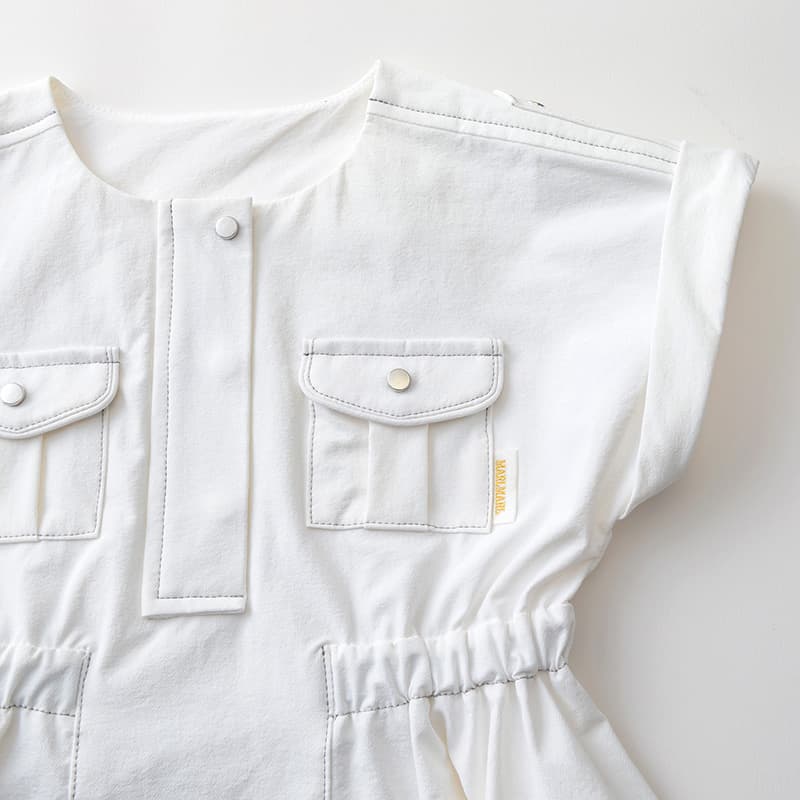 safari dress white | ギフト・スタイ・出産祝いのMARLMARL（マール