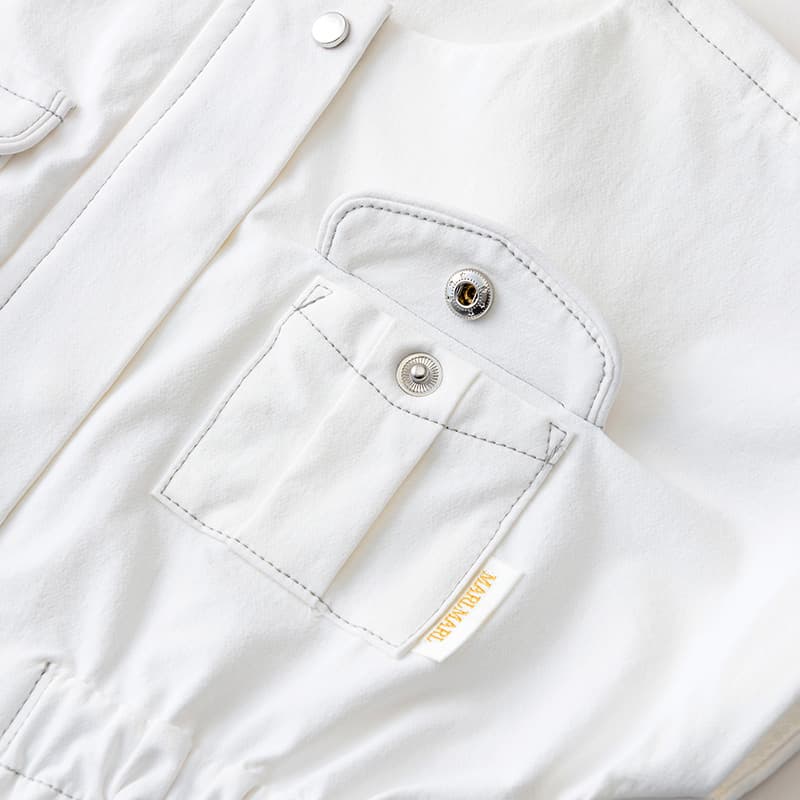 safari dress white | ギフト・スタイ・出産祝いのMARLMARL（マール