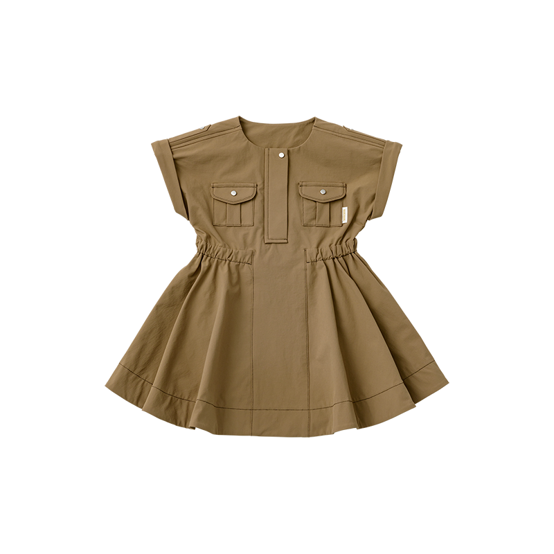 まるちゃんカーキベージュ0 safari dress soil | ギフト・スタイ・出産祝いのMARLMARL（マールマール）