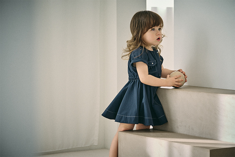 safari dress navy