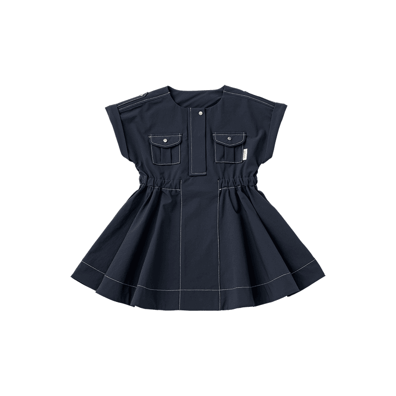 safari dress navy | ギフト・スタイ・出産祝いのMARLMARL（マールマール）