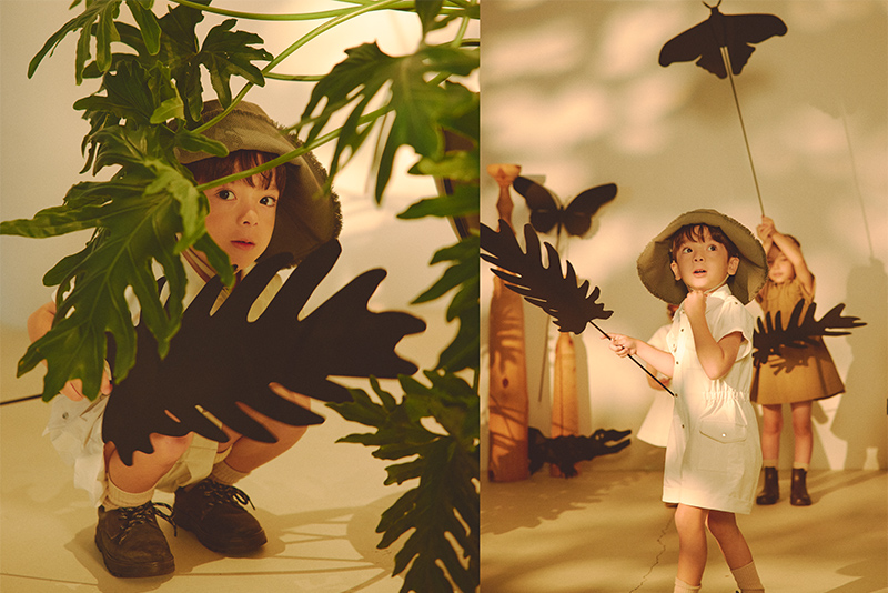 safari jumpsuits white | ギフト・スタイ・出産祝いのMARLMARL