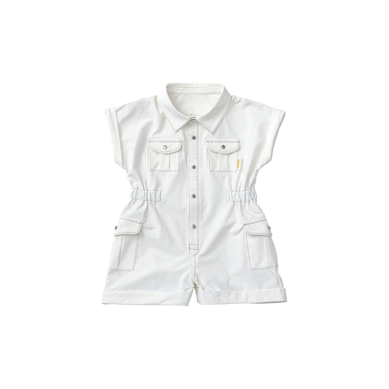 safari jumpsuits white | ギフト・スタイ・出産祝いのMARLMARL