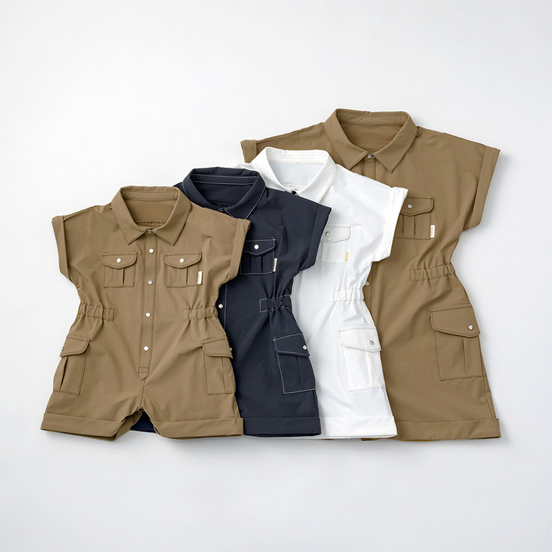 未使用品　MARLMARL サファリ safari jumpsuits safari jumpsuits soil | ギフト・スタイ・出産祝いのMARLMARL（マール