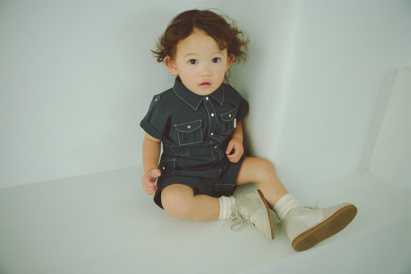 safari jumpsuits navy | ギフト・スタイ・出産祝いのMARLMARL（マール