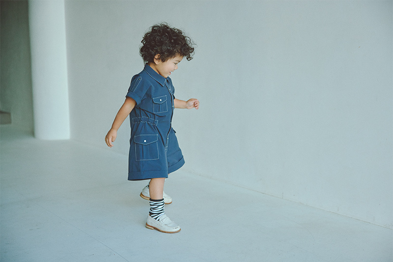 safari jumpsuits navy | ギフト・スタイ・出産祝いのMARLMARL（マール