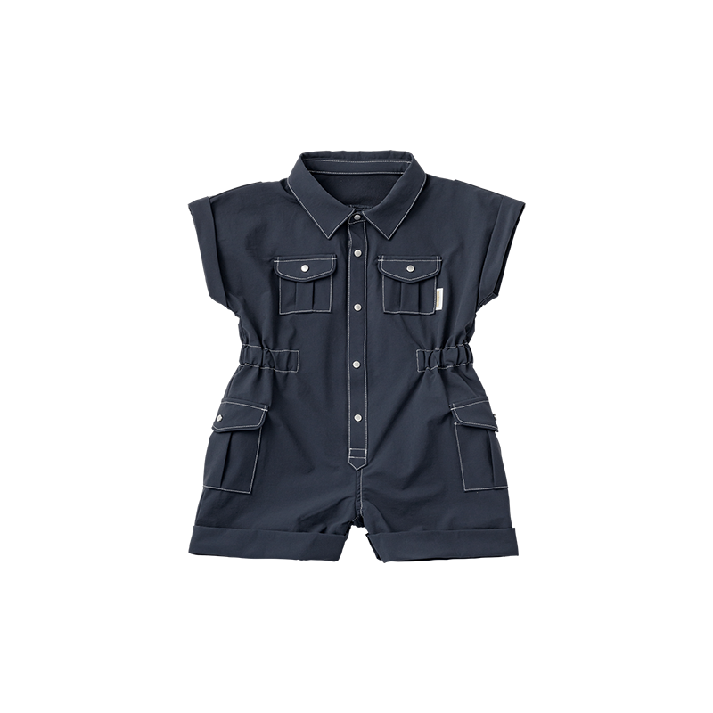 safari jumpsuits navy | ギフト・スタイ・出産祝いのMARLMARL（マール