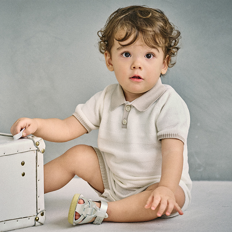 knit polo rompers shiro