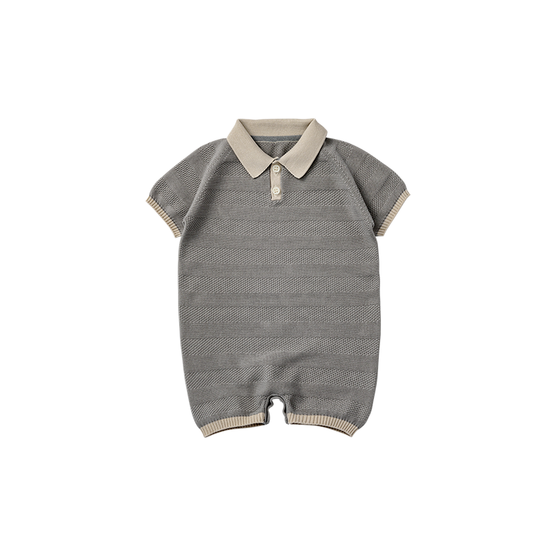 knit polo rompers nezu