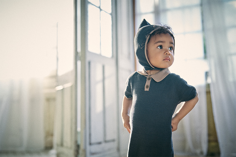 【MARLMARL】ニットロンパースknit polo rompers ai knit polo rompers ai | ギフト・スタイ・出産祝いのMARLMARL（マール