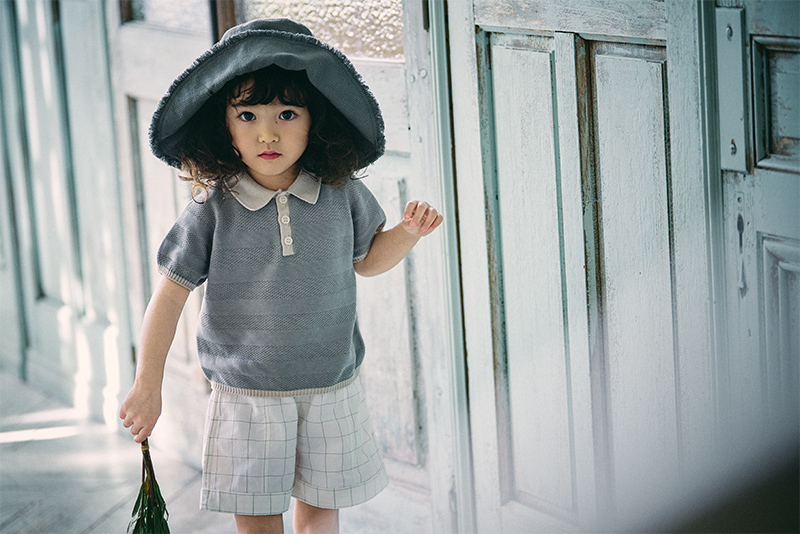 まるる knit polo shirts nezu | ギフト・スタイ・出産祝いのMARLMARL（マール