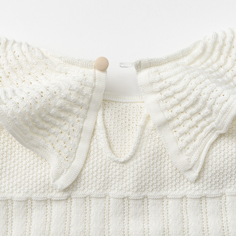 knit frill blouses shiro | ギフト・スタイ・出産祝いのMARLMARL 