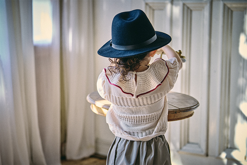 knit frill blouses beni | ギフト・スタイ・出産祝いのMARLMARL