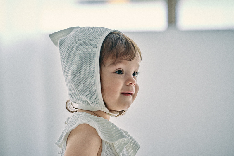knit bonnet mini shiro | ギフト・スタイ・出産祝いのMARLMARL