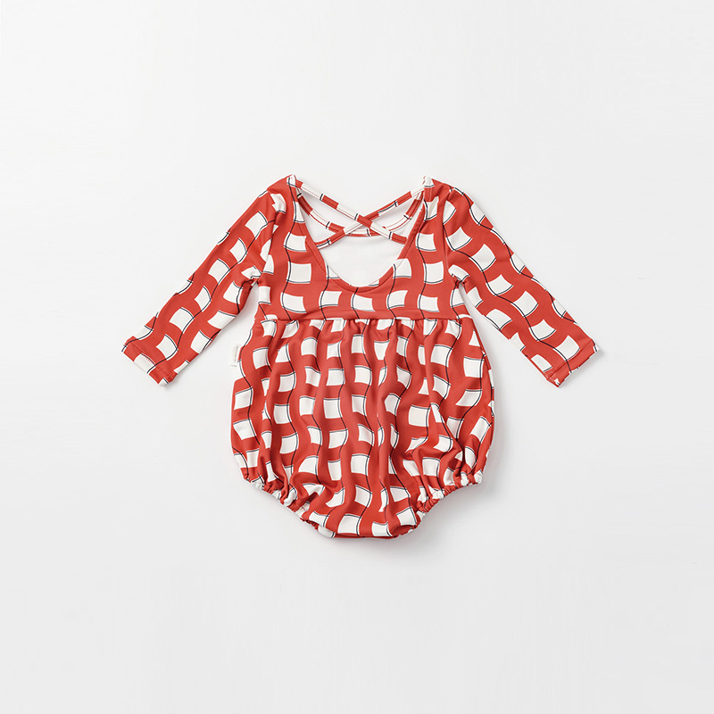 マールページ swimwear grid wave red | ギフト・スタイ・出産祝いのMARLMARL