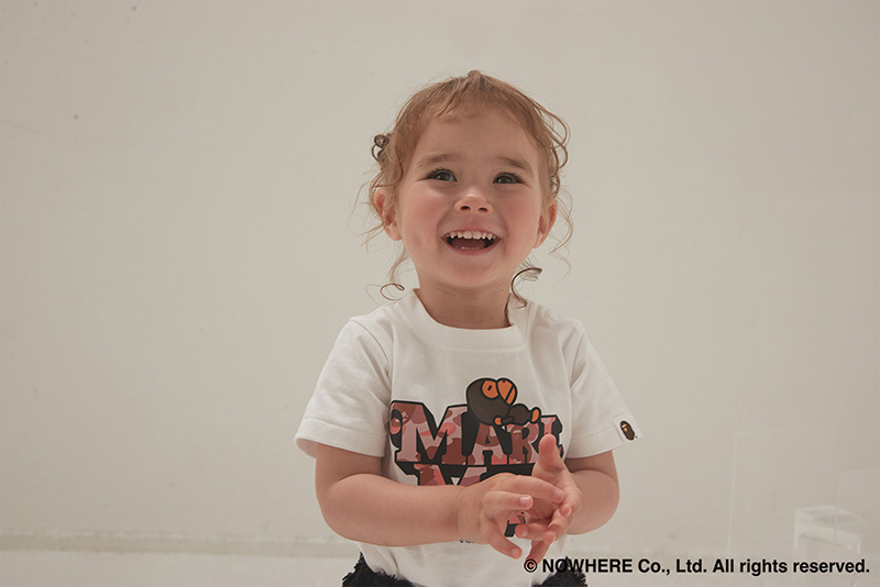 BAPE × MARLMARL - 1ST CAMO BABY MILO TEE K WHITE | ギフト・スタイ