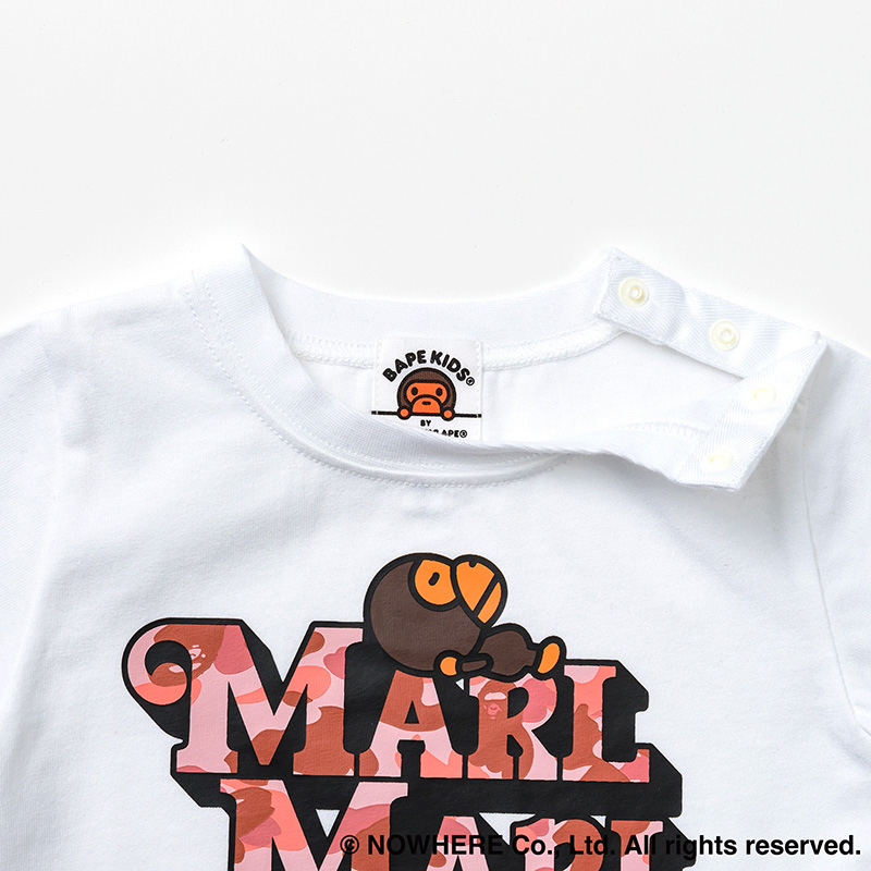 BAPE × MARLMARL - 1ST CAMO BABY MILO TEE K WHITE | ギフト・スタイ