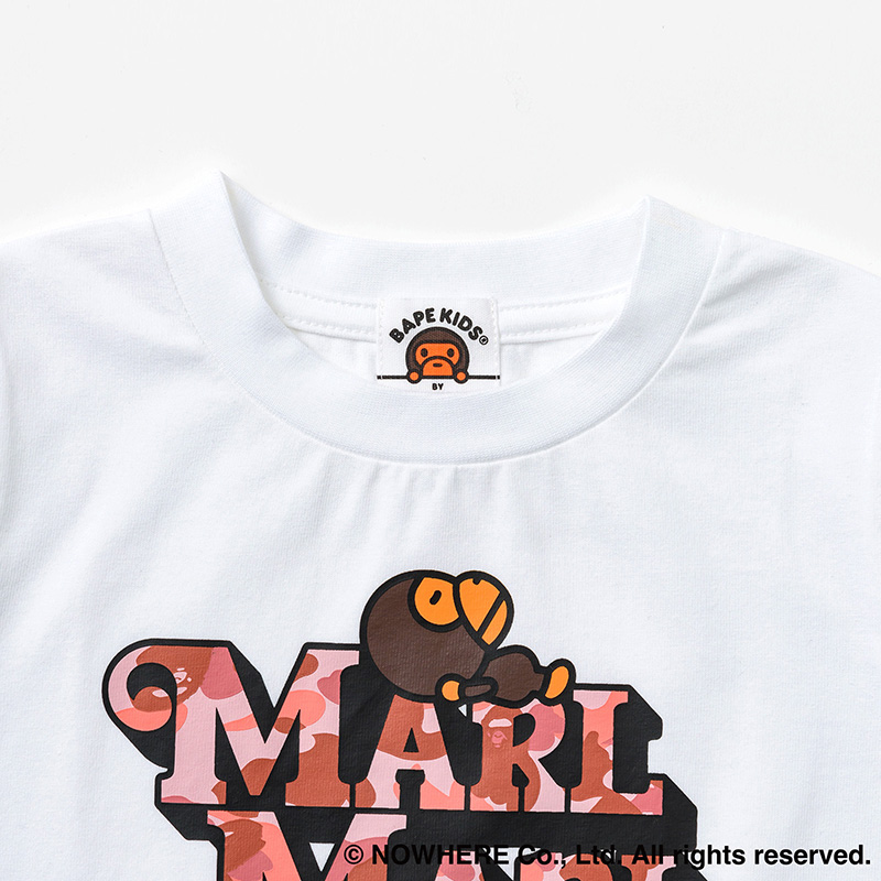 BAPE × MARLMARL - 1ST CAMO BABY MILO TEE K WHITE | ギフト・スタイ