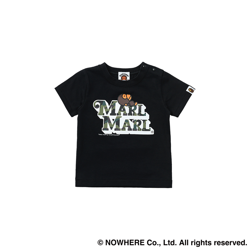 BAPE × MARLMARL - 1ST CAMO BABY MILO TEE K BLACK