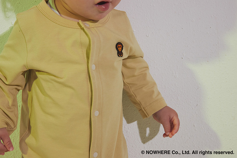BAPE MARLMARL 1STCAMO BABYMILOROMPERS新品 BAPE × MARLMARL - 1ST CAMO BABY MILO ROMPERS KB WHITE | ギフト