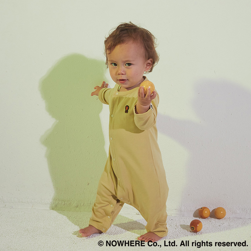 BAPE × MARLMARL - 1ST CAMO BABY MILO ROMPERS KB BEIGE