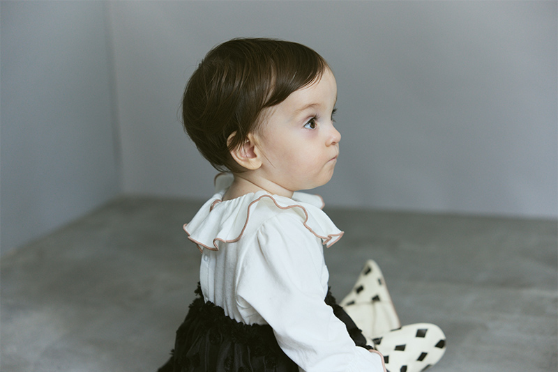 bodysuits pintuck frill | ギフト・スタイ・出産祝いのMARLMARL
